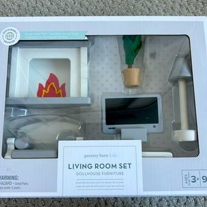 Pottery Barn Kids dollhouse furniture- living room set